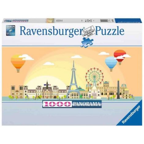 Puzzle Panorama Paris, 1000 Piese - poza 2