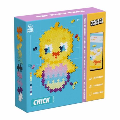 Puzzle pe numere Plus-Plus, 250 piese, Pui - poza 1