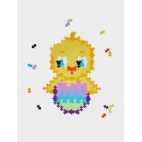 Puzzle pe numere Plus-Plus, 250 piese, Pui - poza 3