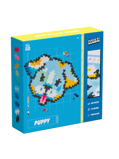 Puzzle pe numere Plus-Plus, 500 piese, Catelus