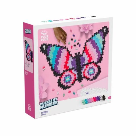 Puzzle pe numere Plus-Plus, 500 piese, Fluture - poza 1