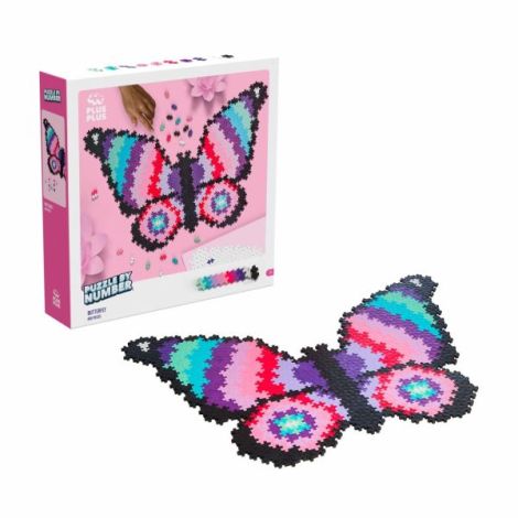 Puzzle pe numere Plus-Plus, 500 piese, Fluture - poza 2