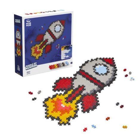 Puzzle pe numere Plus-Plus, 500 piese, Racheta - poza 2