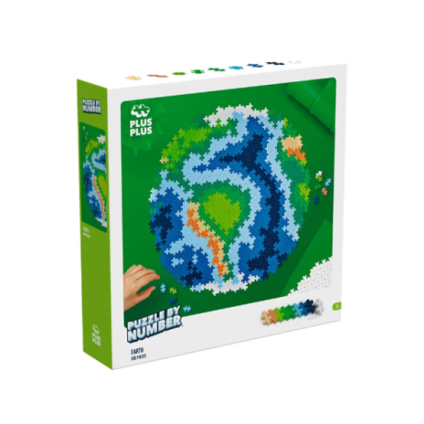 Puzzle pe numere Plus-Plus, 800 piese, Pamantul