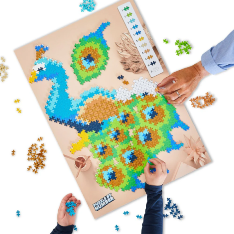 Puzzle pe numere Plus-Plus, 800 piese, Paun - poza 2