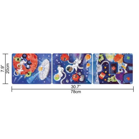 Puzzle pentru copii Aventura in Spatiu (3 in 1) si joc storytelling - poza 3