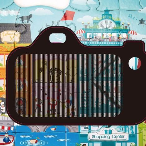 Puzzle pentru copii de podea Orasul animat (49 piese) - poza 3