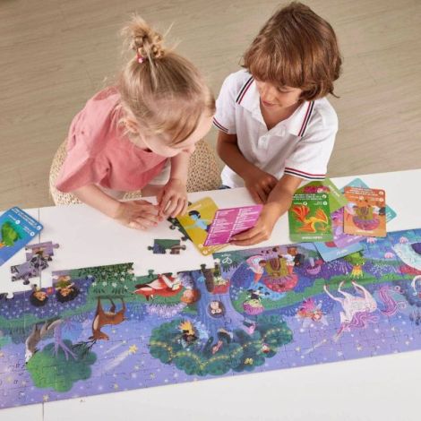Puzzle pentru copii fosforescent cu Zane (200 piese, 1.5m) - poza 3