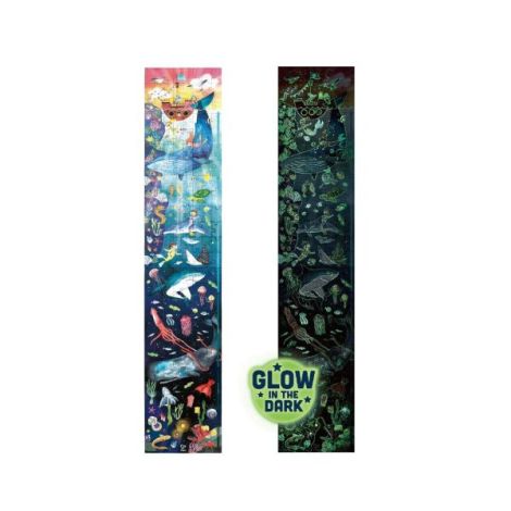 Puzzle pentru copii fotoluminescent Viata acvatica (200 piese, 1.5m) - poza 1