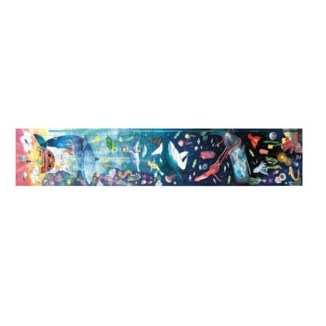 Puzzle pentru copii fotoluminescent Viata acvatica (200 piese, 1.5m) - poza 5