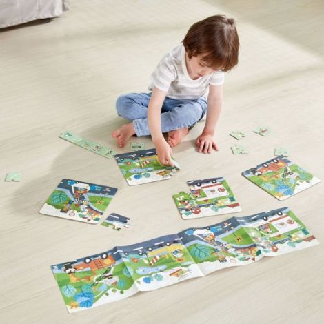 Puzzle pentru copii Vehicule de salvare (4 in 1) si joc storytelling - poza 4