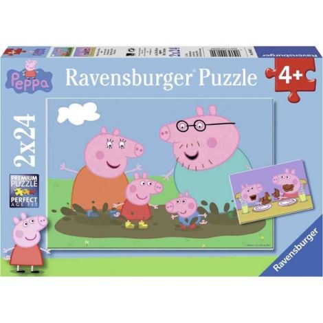 Puzzle Peppa Pig, 2X24 Piese - poza 3