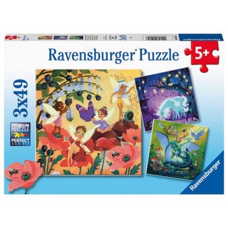 PUZZLE PERSONAJE MAGICE, 3x49 PIESE - poza 1
