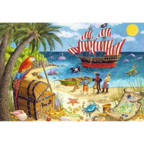 Puzzle Pirati Si Sirene, 2X24 Piese - poza 1
