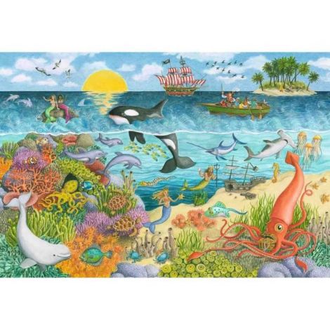 Puzzle Pirati Si Sirene, 2X24 Piese - poza 2