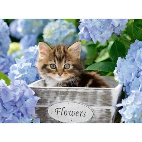 Puzzle Pisicuta Intre Flori, 300 Piese - poza 1