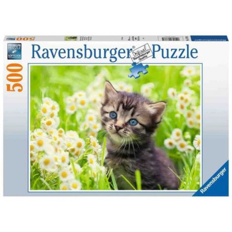 Puzzle Pisicuta Pe Camp, 500 Piese - poza 2