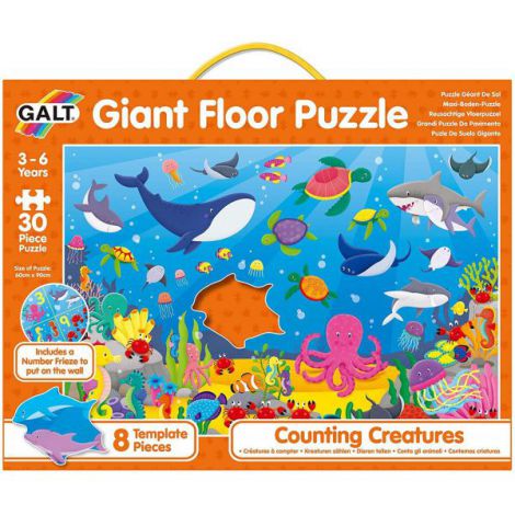 Puzzle podea: numaram animalute marine (30 piese) - poza 3