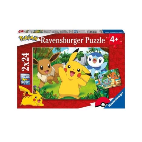 Puzzle Pokemon 2x24 piese - poza 3