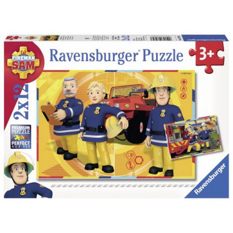 Puzzle Pompier Sam, 2X12 Piese - poza 1