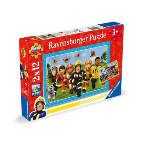 Puzzle pompierul Sam si prietenii 2x12 piese - poza 4