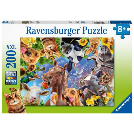 PUZZLE PORTRET CU ANIMALE, 200 PIESE - poza 1
