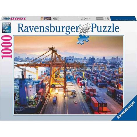Puzzle Portul Din Hamburg, 1000 Piese - poza 2