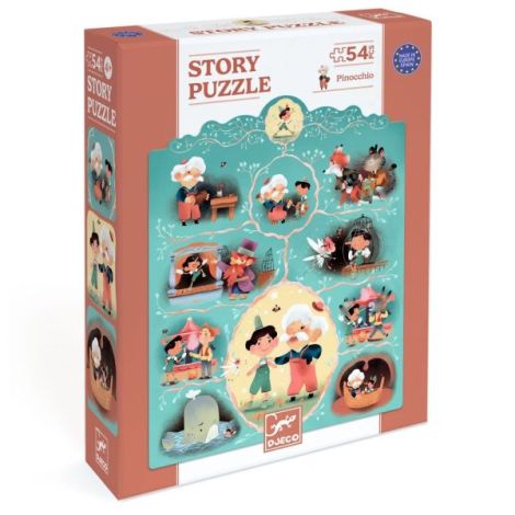 Puzzle poveste Pinocchio, Djeco - poza 1