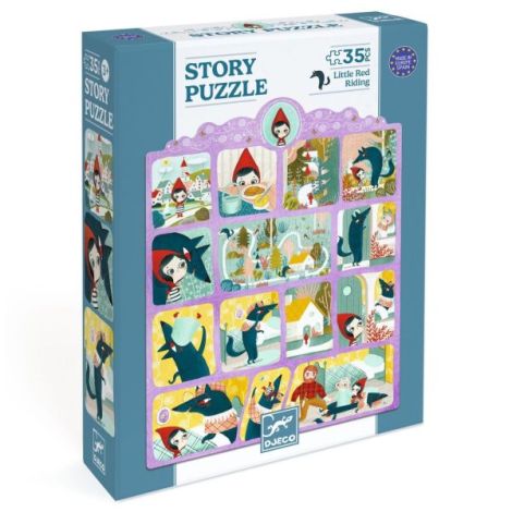 Puzzle poveste Scufita Rosie, Djeco - poza 1