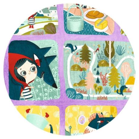 Puzzle poveste Scufita Rosie, Djeco - poza 3