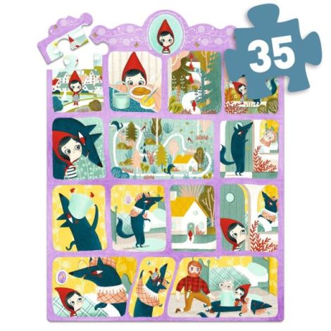 Puzzle poveste Scufita Rosie, Djeco - poza 4