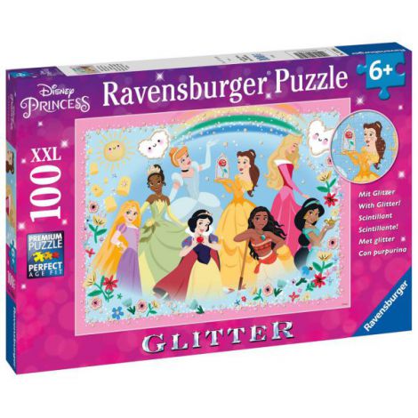 PUZZLE PRINTESELE DISNEY, 100 PIESE GLITTER - poza 1