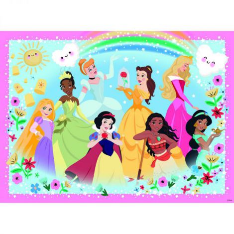 PUZZLE PRINTESELE DISNEY, 100 PIESE GLITTER - poza 2