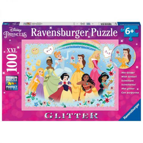 PUZZLE PRINTESELE DISNEY, 100 PIESE GLITTER - poza 3