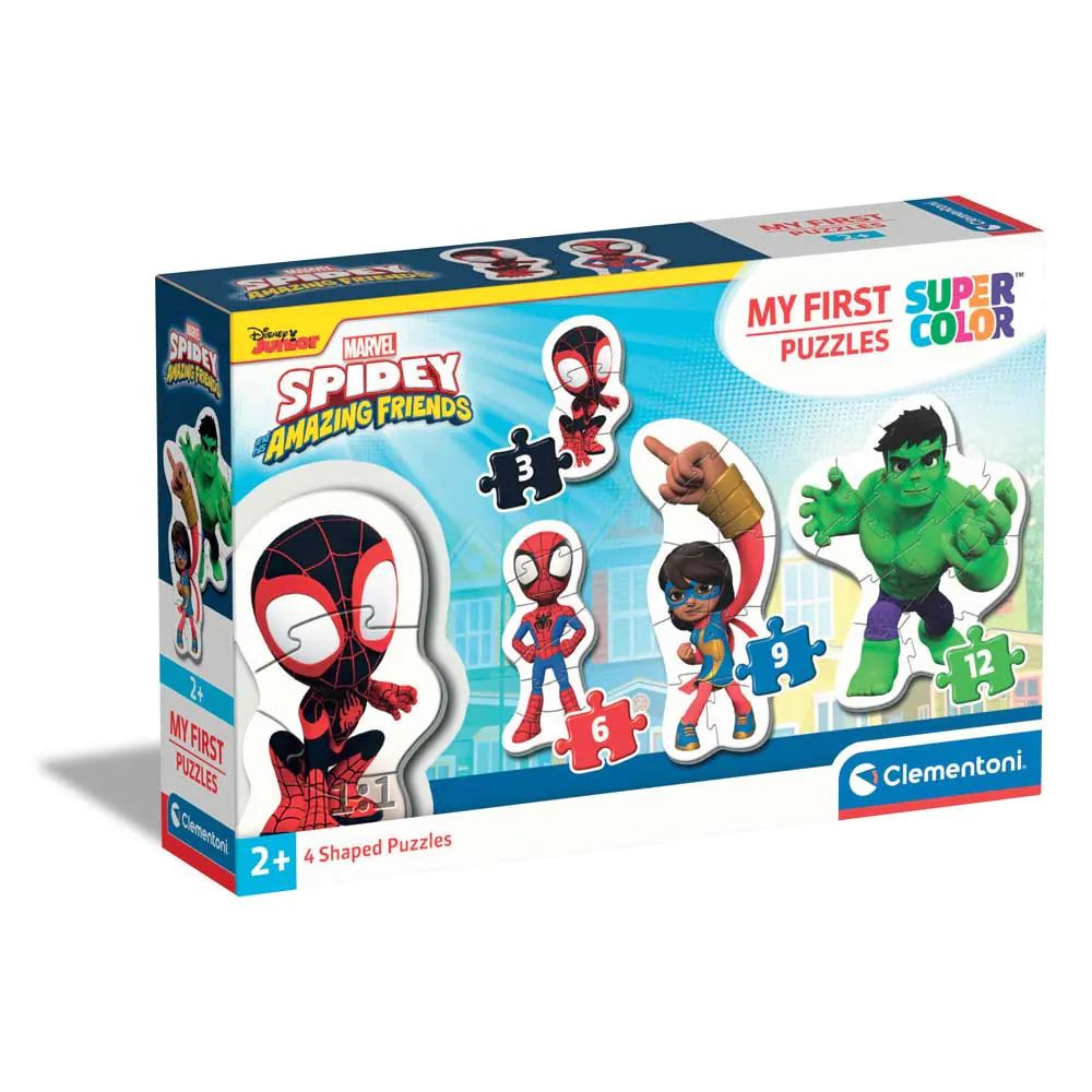 Puzzle progresiv 3-6-9-12 piese Clementoni Spidey and His Amazing Friends 20836 - poza 1