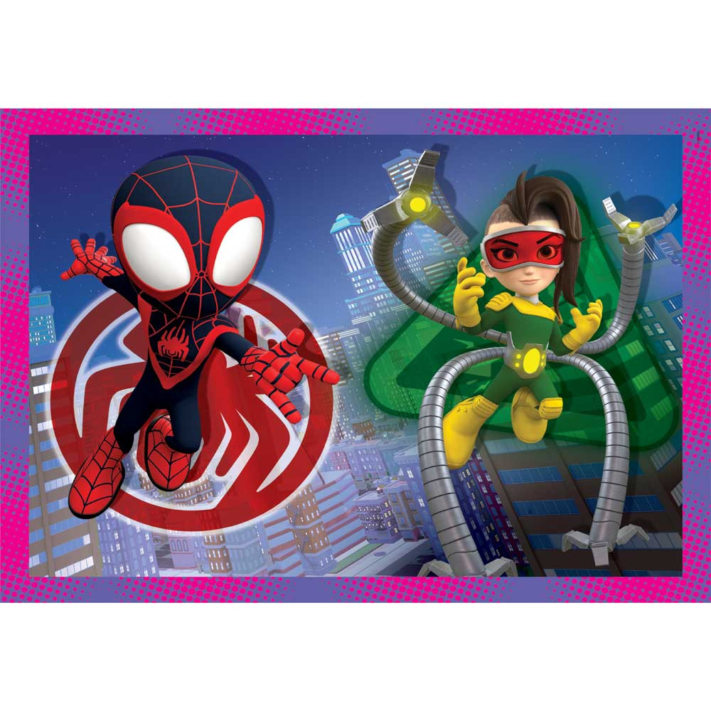 Puzzle progresiv Clementoni 4 in 1 Spidey and his Amazing Friends 21528 - poza 3