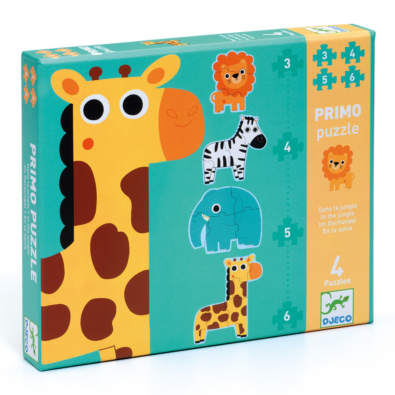 Puzzle progresiv Djeco, in jungla