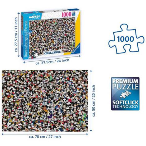 Puzzle provocare mickey si prietenii, 1000 piese 16744 Ravensburger - poza 3