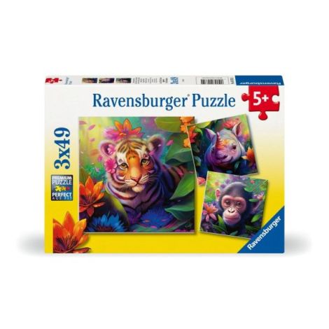 Puzzle puiuti de animale 3x49 piese - poza 4