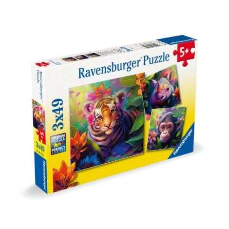 Puzzle puiuti de animale 3x49 piese - poza 5