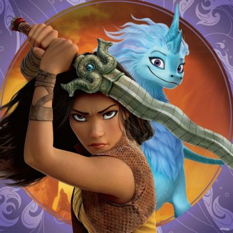 Puzzle Raya Si Ultimul Dragon, 3X49Piese - poza 1