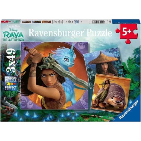 Puzzle Raya Si Ultimul Dragon, 3X49Piese - poza 4