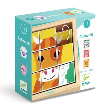 Puzzle rotativ Animoroll, Djeco - poza 1