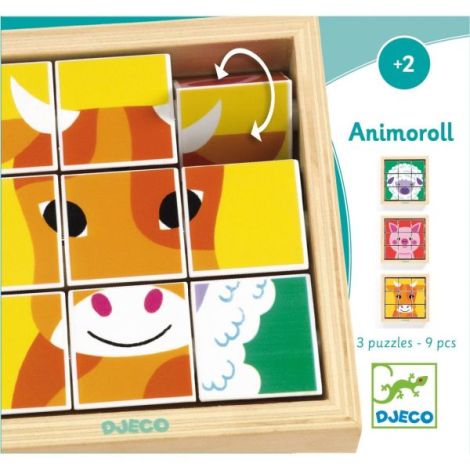 Puzzle rotativ Animoroll, Djeco - poza 5