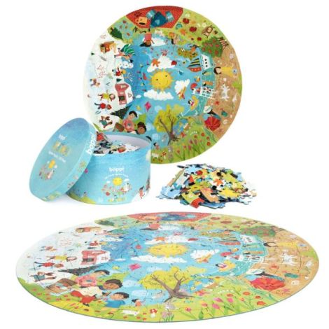 Puzzle rotund, 150 piese, Boppi - Anotimpuri - poza 2