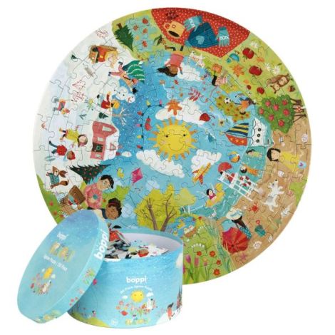 Puzzle rotund, 150 piese, Boppi - Anotimpuri - poza 4
