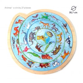 Puzzle rotund Cercul animalelor - poza 1