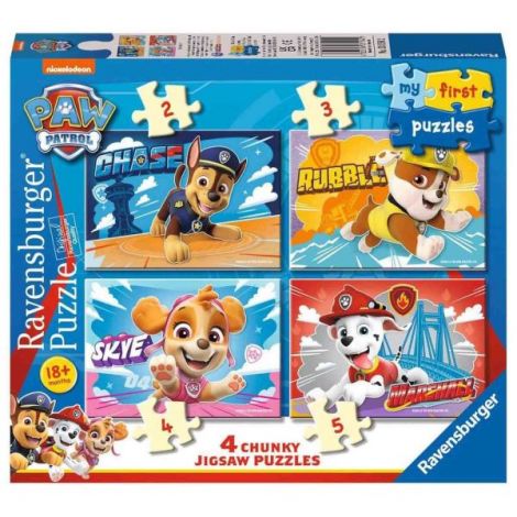 Puzzle Set 4 Buc Patrula Catelusilor, 2 3 4 5 Piese - poza 5
