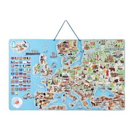 Puzzle si joc 3 in 1 - Harta magnetica a Europei, en - poza 1