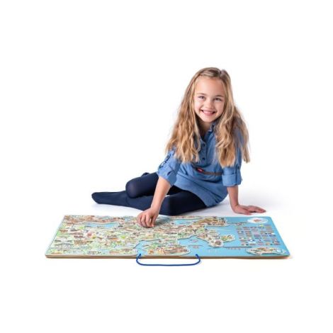 Puzzle si joc 3 in 1 - Harta magnetica a Europei, en - poza 5